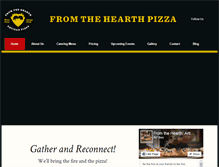 Tablet Screenshot of fromthehearthpizza.com